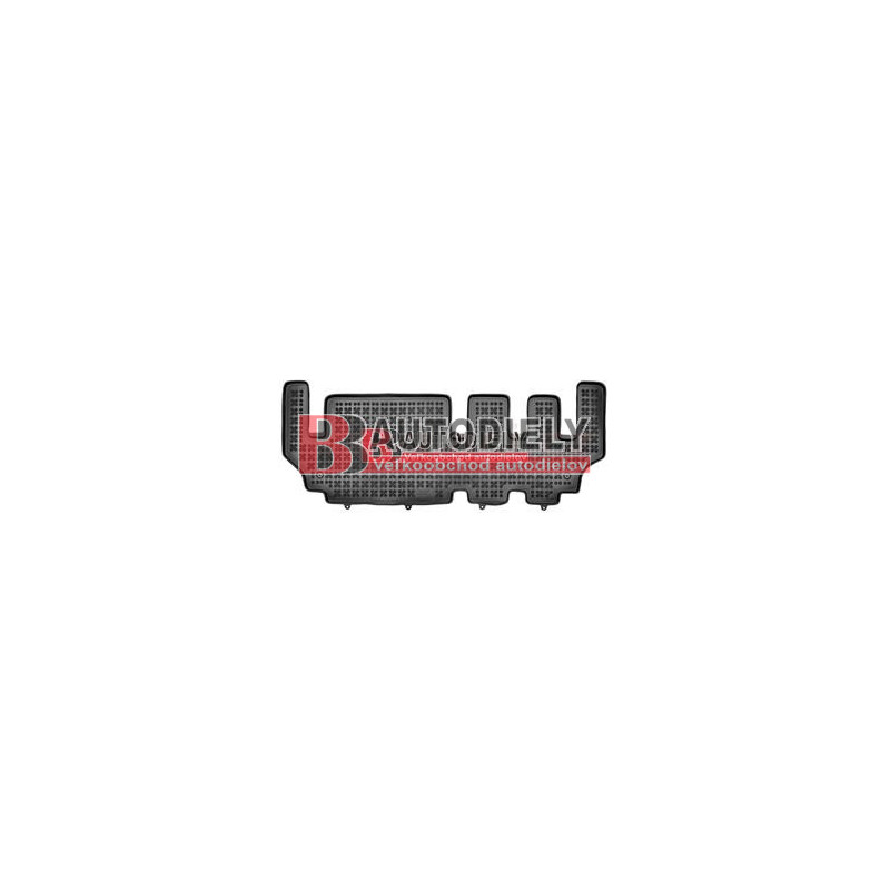 FORD TRANSIT-CUSTOM 9/2012-2018- Gumové rohože s vyšším okrajom / 3 rada sedadiel-1 kus/