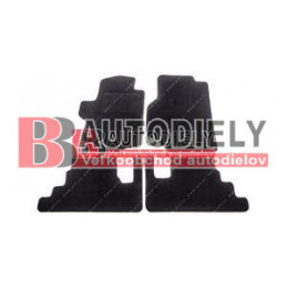 Textilné rohože čierne SADA 4ks