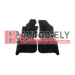 Textilné rohože čierne SADA 4ks - pre oválne príchytky